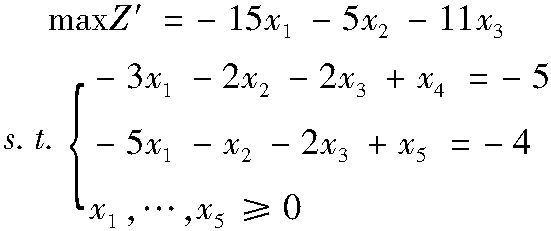 4.4.2 對(duì)偶單純形法的計(jì)算步驟